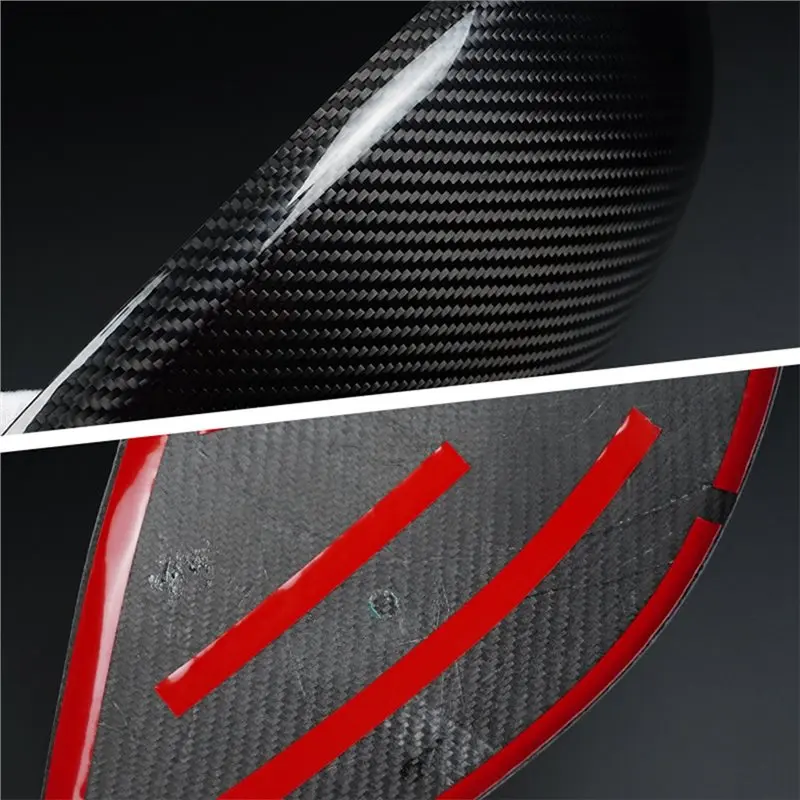 Rearview Mirror Cover Side Mirror Cover Real Carbon Fiber Trim Sticker For Dodge Charger 2 4 Door 2024-2026