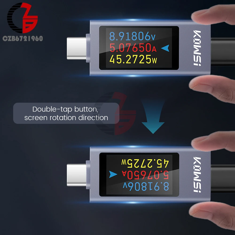 DC4-30V Digital Display Voltmeter Ammeter Type-C Charger Detection Tester Voltage Current Monitor Power Meter Battery Test Tool