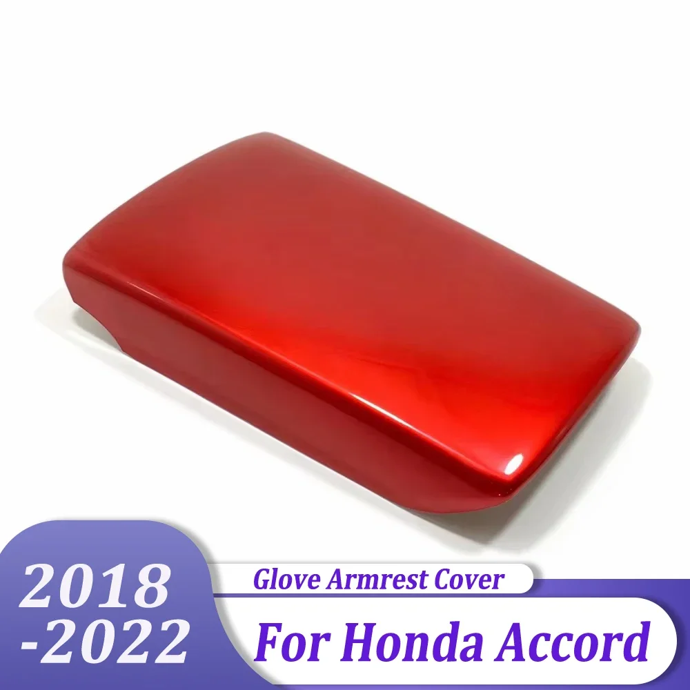 

For Honda Accord 2018 2019 2020 2021 2022 ABS Red Car Inner Glove Armrest Storage Box Cover Trim Accessories