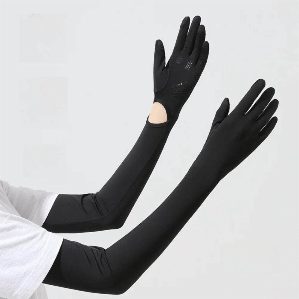 

Comfortable UV Protection Sun Protection Gloves Long Gloves Ice Silk Ice Silk Sleeve Touchscreen Bicycle Gloves Travel