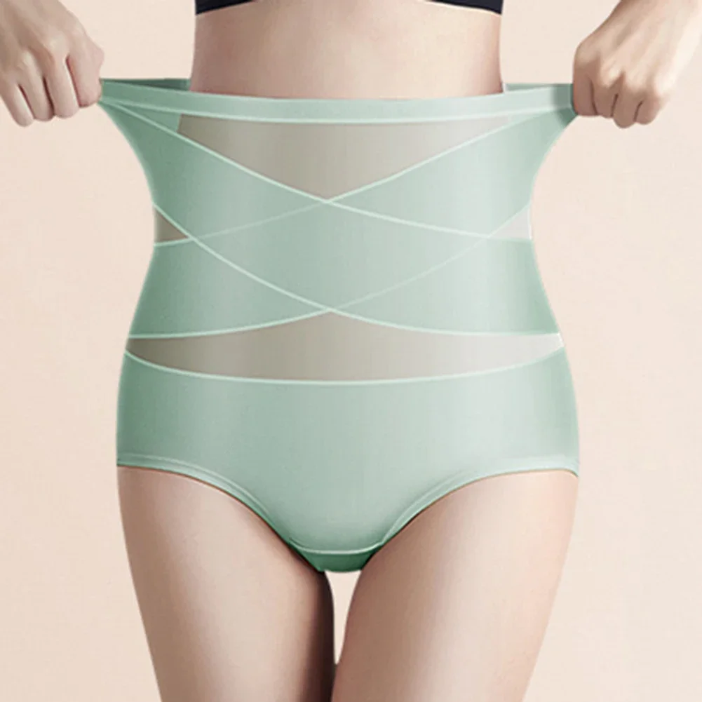 

Breathable Ice Silk Women Lingerie Comfortable Fit Breathable Underwear High Waist Panties Applicable Female Gender