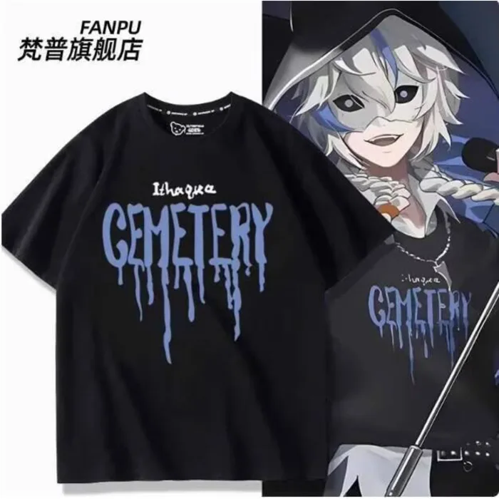 

Anime Identity Ⅴ Ithaqua Short Sleeve T-Shirt Summer Cosplay Costume Casual Student Loose Tops Anime