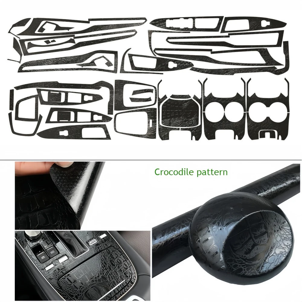 NONE Für Ford Ford Fusion 2013-2016 Innen Zentrale Steuerung Panel Türgriff 5D Carbon Faser Aufkleber Aufkleber Auto Styling zubehör 6