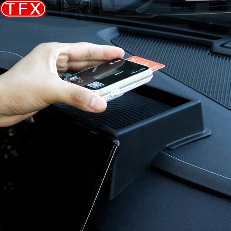 For Geely Cityray 2024 2025 Car Styling Instrument Panel Storage Pad Screen Rear Center Console Storage Box Auto Accessories