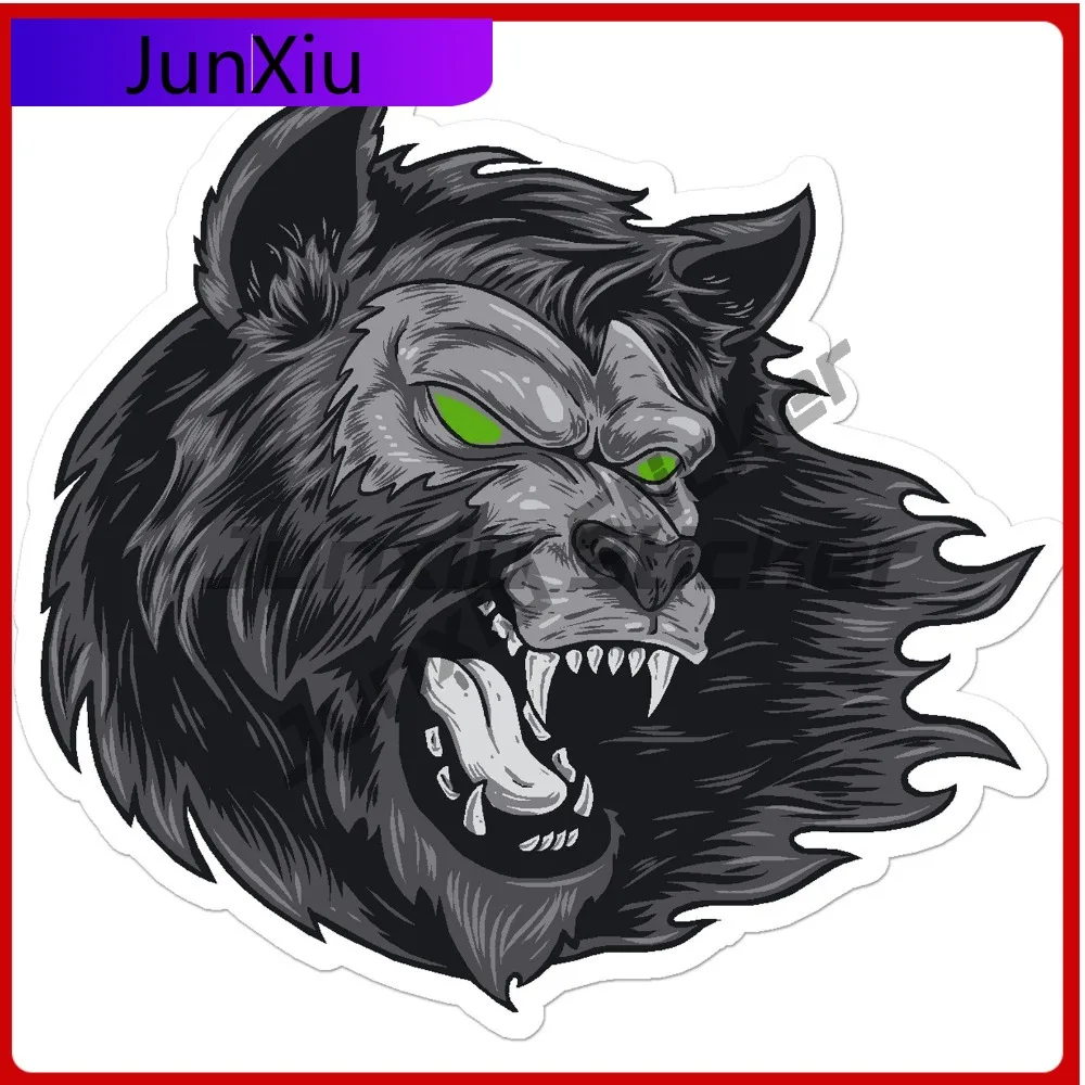 

Werewolf Wolf Vinyl Funny Must Have Fade Resistant Creative Car Decal Waterproof Laptop Window Bumper Auto Exterior Gift