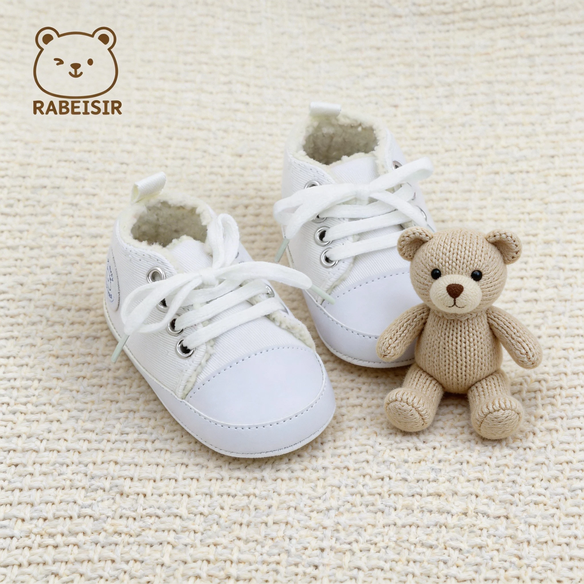 Warm and Versatile Casual Walking Shoes for Boys and Girls with Velvet Lining