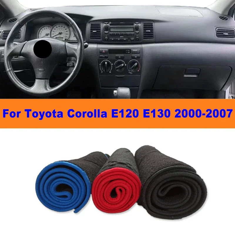 

Anti-Glare Dashboard Cover Dash Mat Non-Slip Sun Shade Pad Interior Protector For Toyota Corolla E120 E130 2000-2007 2001 2002