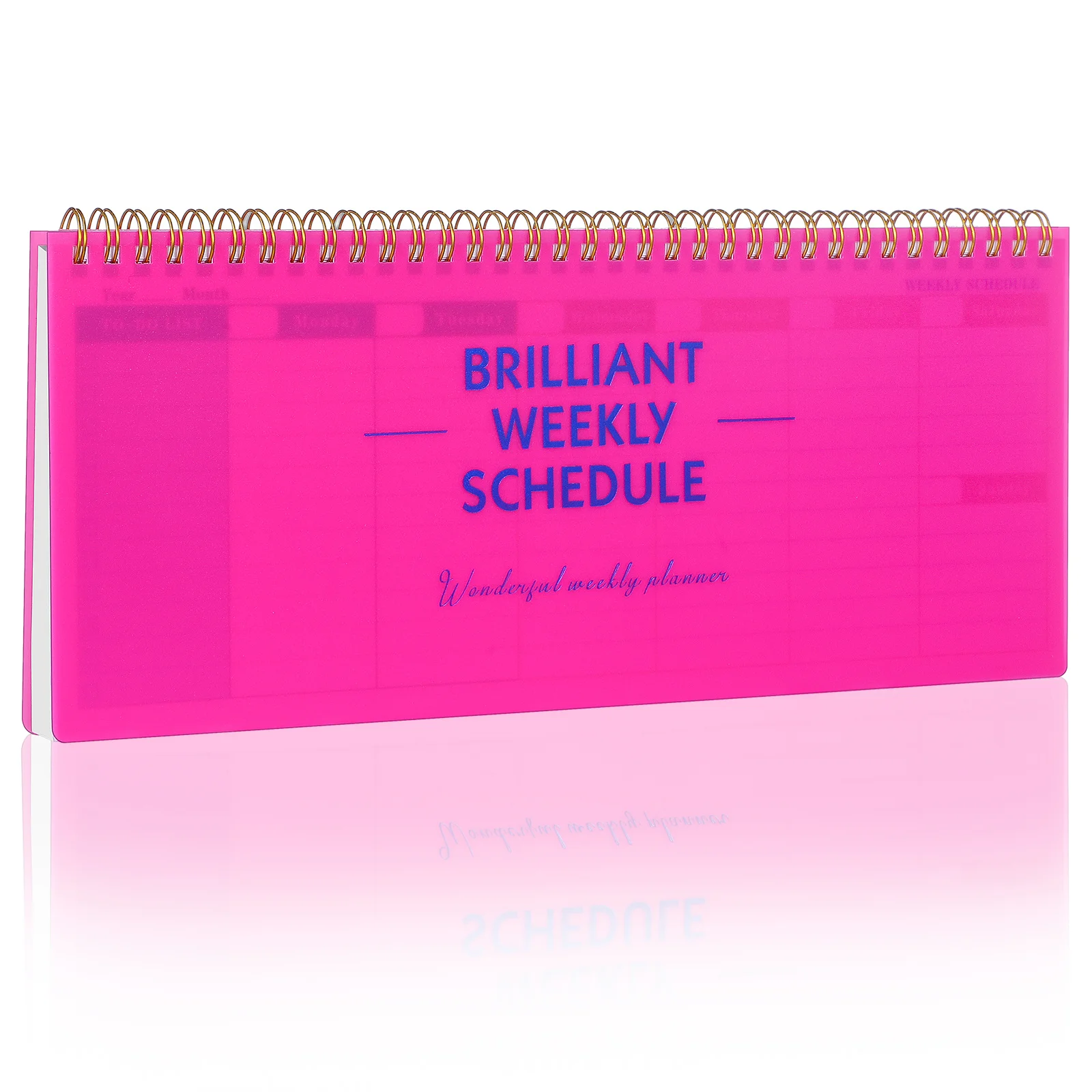 Weekly Planning Pad English Long Strip Undated Planner Pink Tear Off to Do List Notepad Office School Schedule Calendar Sheets