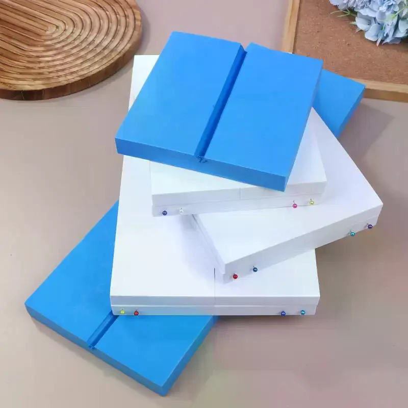 

White/Blue Insect Pinning Board Double Sided EVA Foam Combined Plates Pose Insects Boards Butterfly Spreading Wings