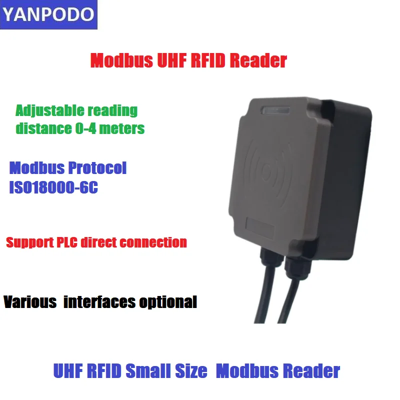 RFID Industrial Reader Modbus Protocol Connected to PLC UHF UHF WG26/34/RS232/TCP IP Frequency Identification All-in-one Machine