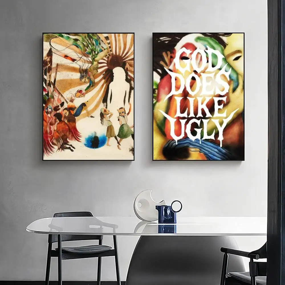 Rapper JID God Does Like Ugly Poster Print Cook Cooked Wall Art Canvas Painting for Living Room Bedroom Home Decor