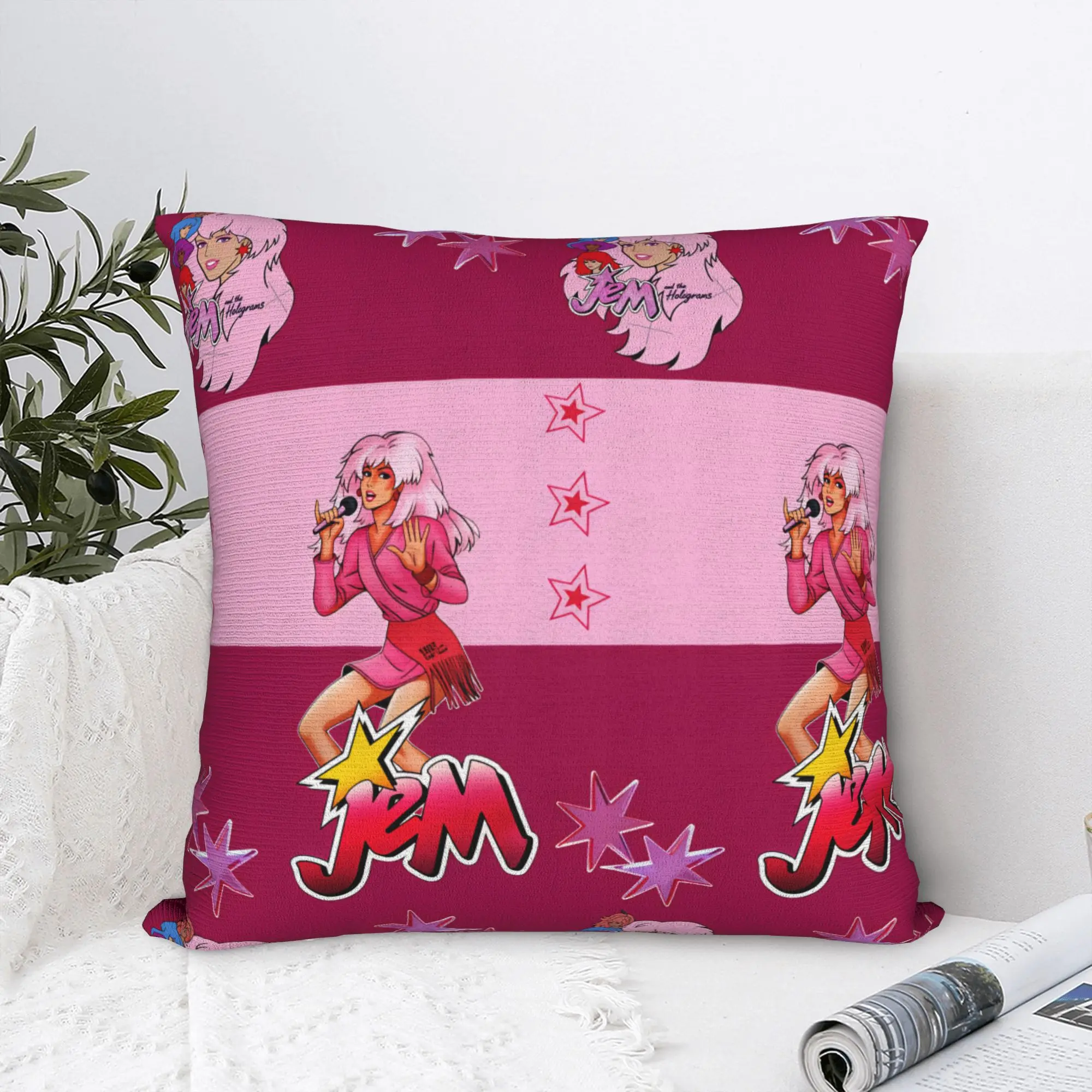 Pillow Case Jem And The Holograms Movie Custom  Pillow Cover For Living Room Chair Fashion Pillowcases