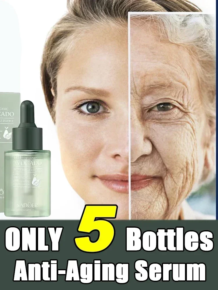 Anti Aging Face Serum Collagenกําจัดริ้วรอยHyaluronic Acidหน้าผากFine Lines Lifting Facial Serum Skin Care Beauty