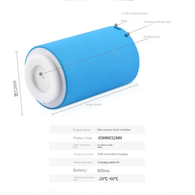 Небольшой автоматический вакуумный пластиковый упаковщик для кухни, пакет для вакуумного хранения продуктов в холодильнике