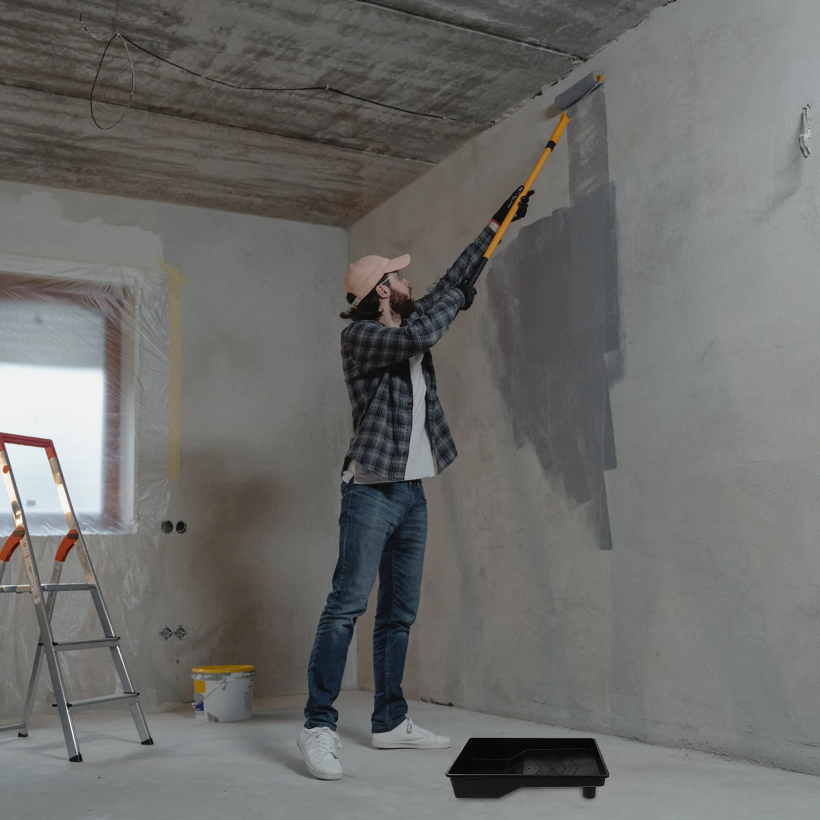 3 قطع من صواني خلط الألوان البلاستيكية القابلة للتكديس، تصميم موفر للمساحة لصواني طلاء زيت الغواش الأكريليك