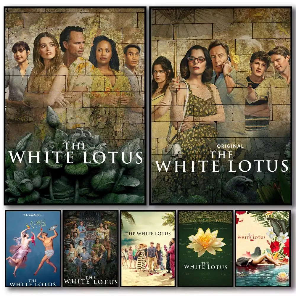 Popular Series T-The White Lotus Poster PP Wall Decor Posters Celebrity Art Prints Aesthetic Wall Art Bedroom Office Home Gift