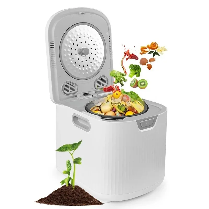 Fully Automatic Kitchen Organic Food Waste Ingredient Recycling Composter Batch Feed Type Food Waste Fertilizer Converter