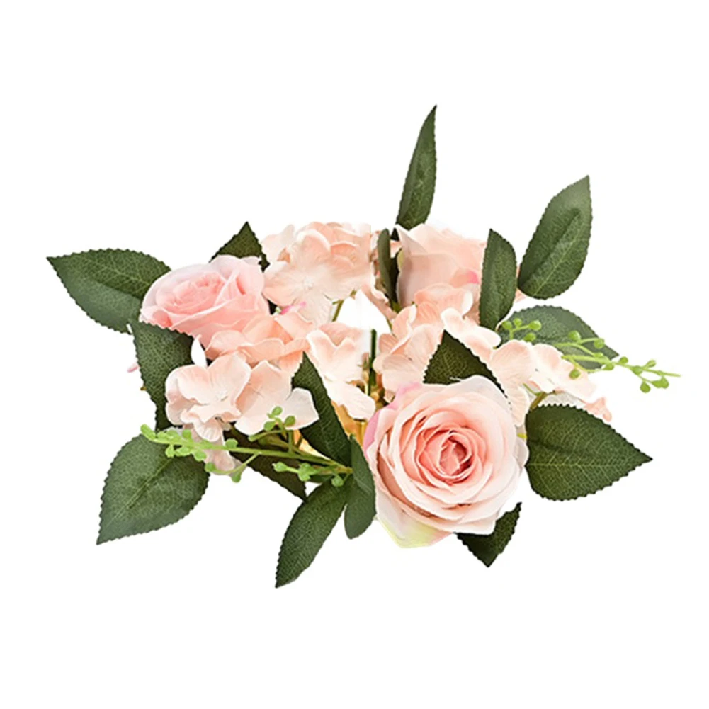 Per la tavola Corona nuziale Ghirlanda di candeliere Ghirlanda di candeliere da 20 cm Decorazione europea per tavolo Matrimonio Decorazione versatile