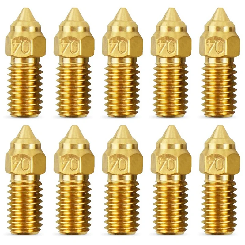 10PCS Fit For Elegooneptune 4 Seriesnozzles 3D Printer Replacement High-Temperature 0.4Mmnozzles Kit Fit Forneptune 4 Pro