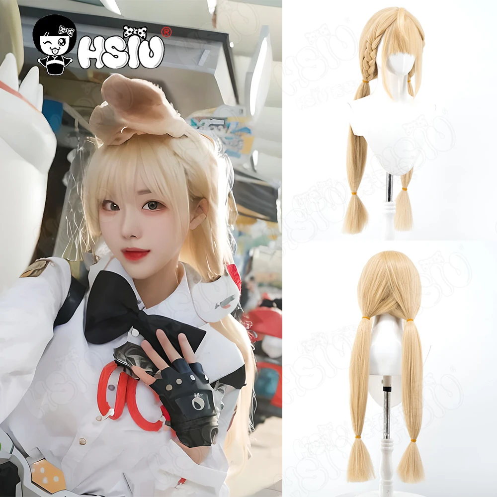 

Alice Thymefield Cosplay Wig Fiber synthetic wig「HSIU」80CM long cream yellow Wig Game Zenless Zone Zero Alice Cosplay Wig
