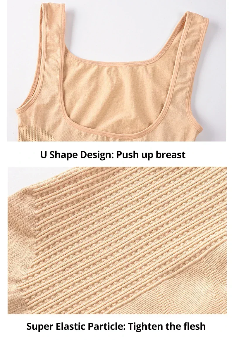 Women Slimming Vest Shaper Slimming Control Tank Top Vest Bodysuits Shapewear Waist Corset Girdle Body Shaper