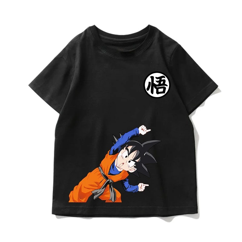 Dragon Ball Goku Combination Skill Printed T-shirt Men's and Women's T-shirt Men's Top Sports T-shirt Men's T-shirt Harajuku Tee