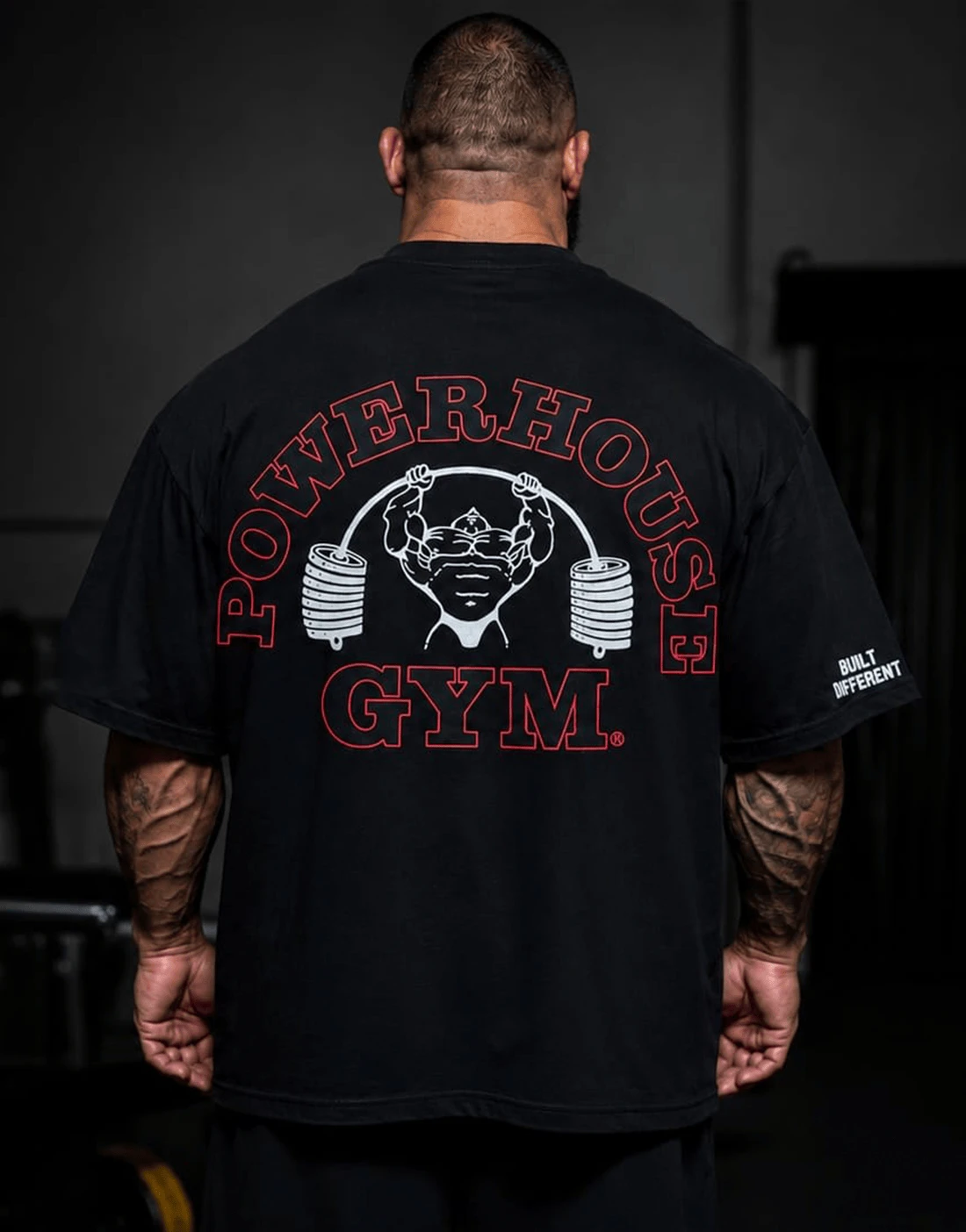 Built Different Gym Fitness Training Oversized Retro T-Shirt Cotton Graphic Tee Men Women Summer Streetwear