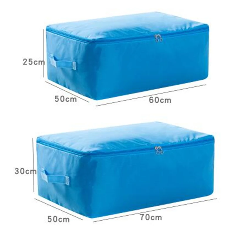 Travel Bedroom Storage Bags Solid color Waterproof Moisture Resistant Quilt Clothes Oxford Storage Bag Quilt Duffel Handbag