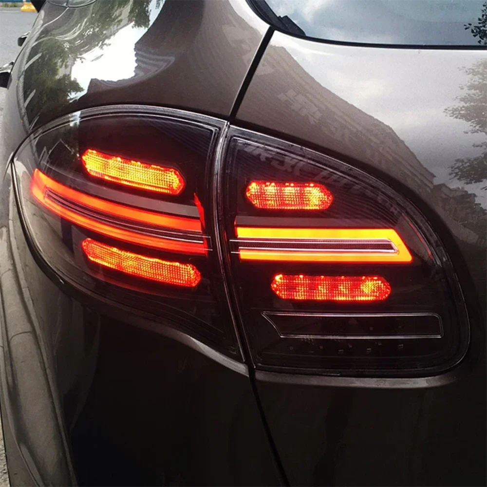 For Porsche Cayenne 2011-2014 LED Auto Rear Back Lamps Assembly Upgrade New Streamer Turn Car Taillights Accessories