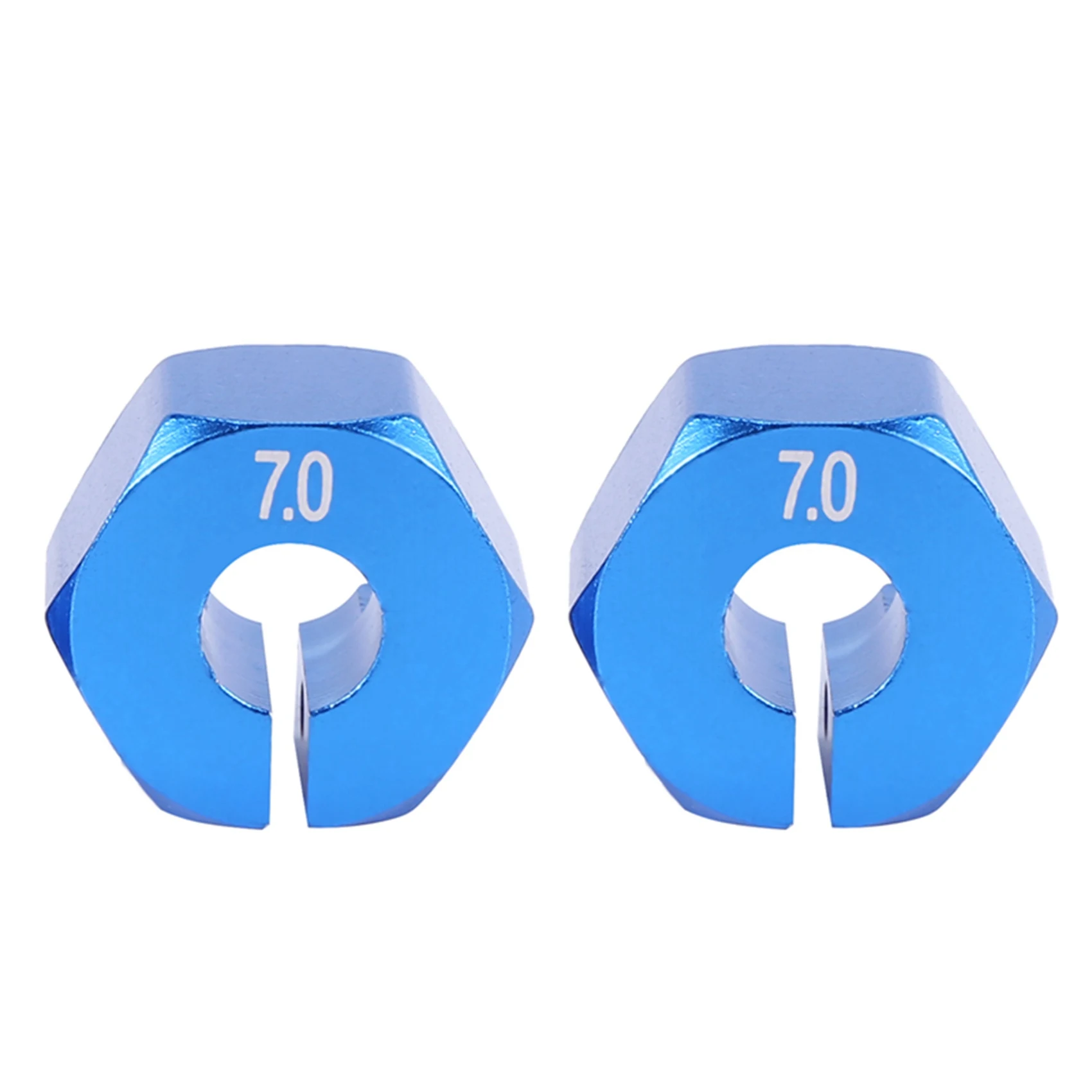 

12X Blue RC Metal 7.0 Wheel Hex 12Mm Drive With Pin Screw For HSP HPI Tamiya RC Car-Y46A