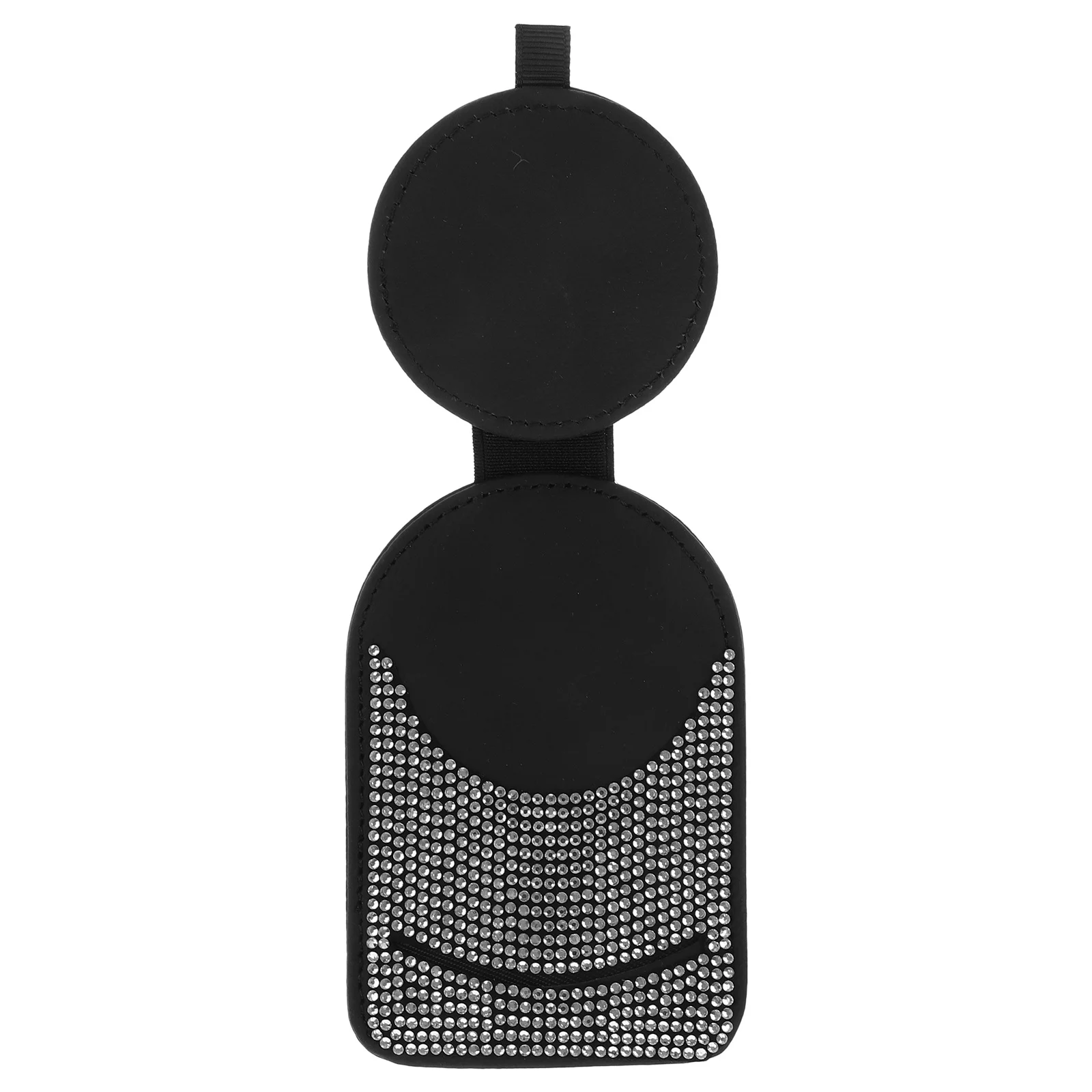 

Bling Car Visor Sunglasses Holder Rhinestone PU Clip Universal Stylish Car Interior Accessory Visor Organizer