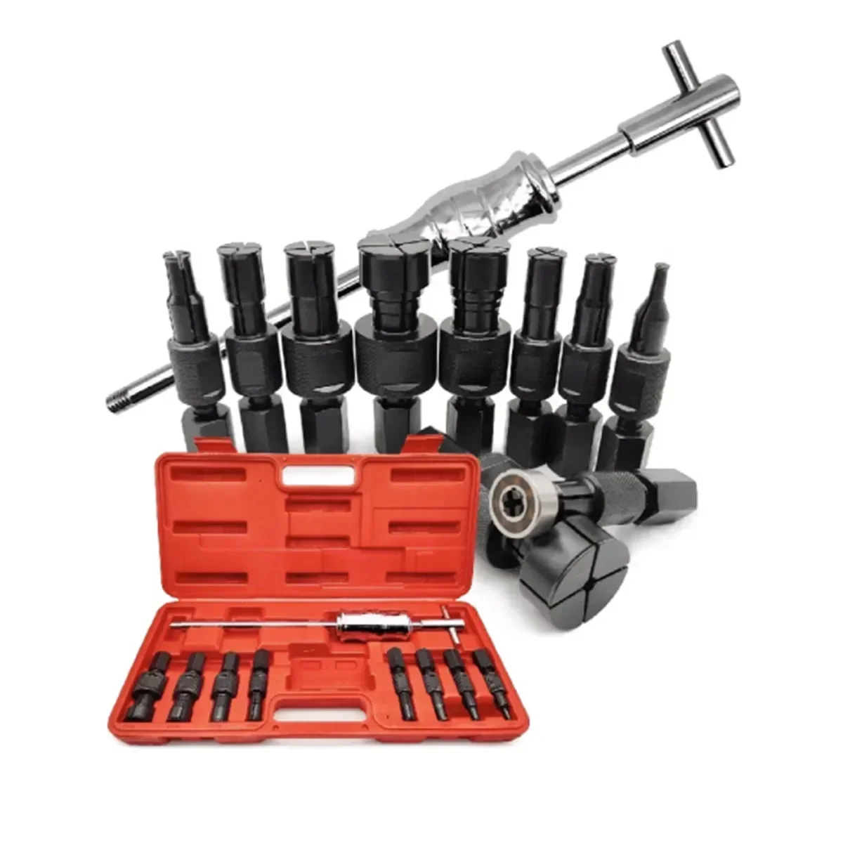 

9-piece Inner Bearing Sliding Hammer Puller Auto Repair Inner Hole Puller Flower Drum Bearing Removal Tool