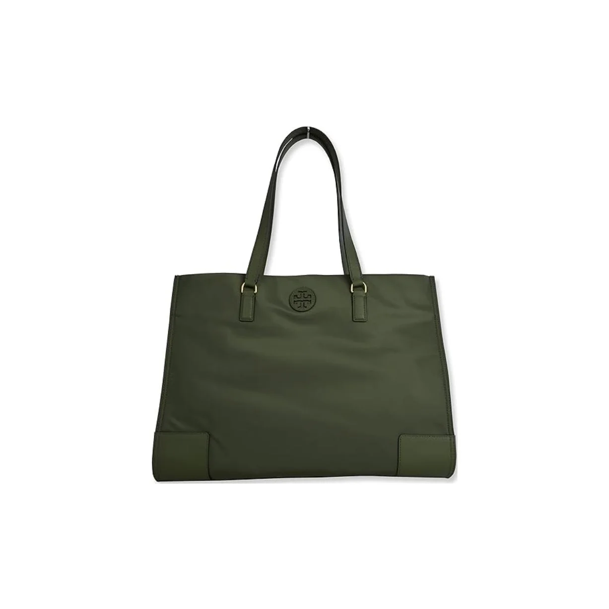 TORY BURCH Ella Nylon Tote Bag, Shopping Bag, Shoulder Bag, Handbag Large Women's Palm Leaf Green 136144-300