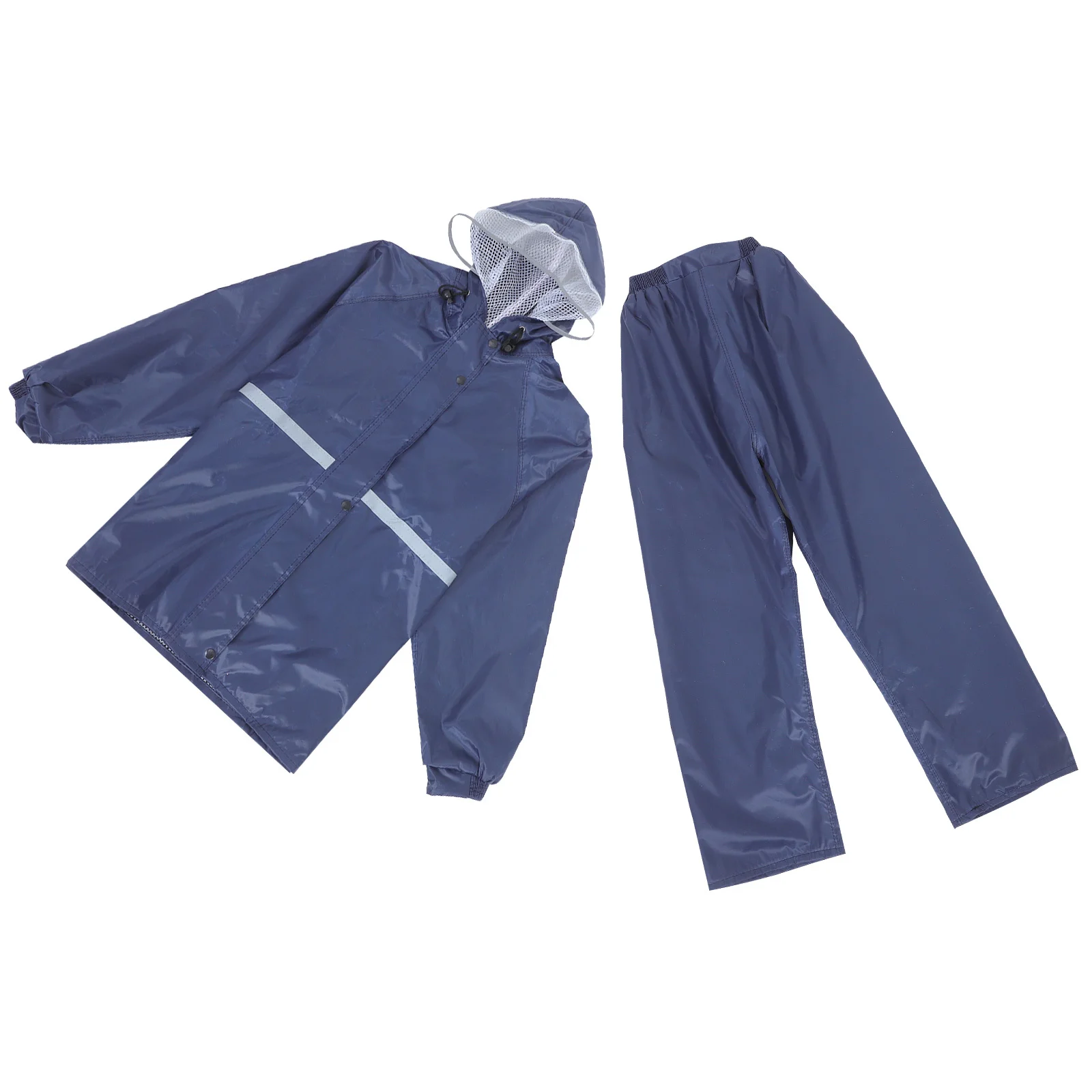 

Thickened Reflective Motorcycle Bicycle Rain Suit Split Double Layer Adult Unisex Raincoat Rain Pants Outdoor Night Safety