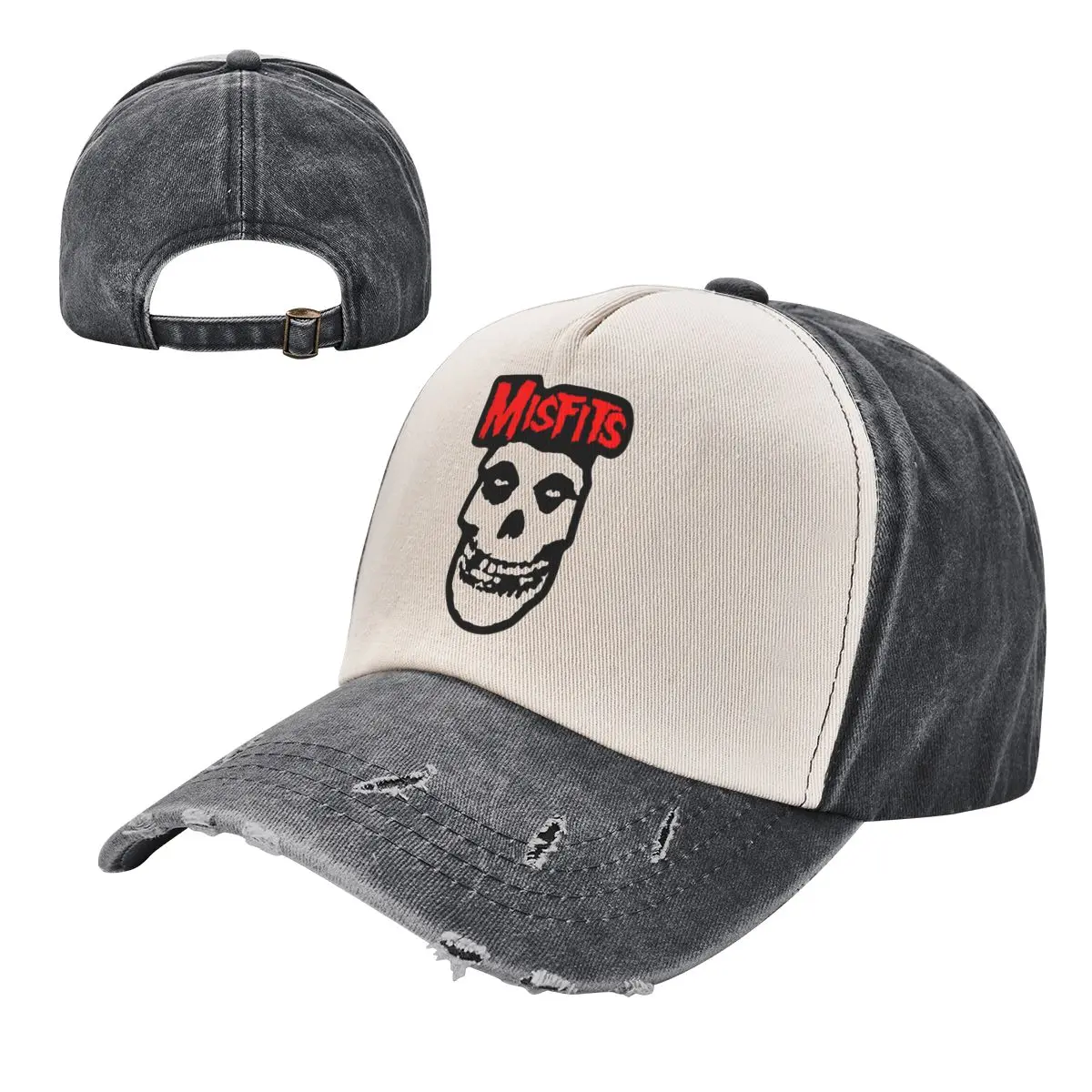 

Unisex Fashion Misfits Skull Washed Baseball Caps