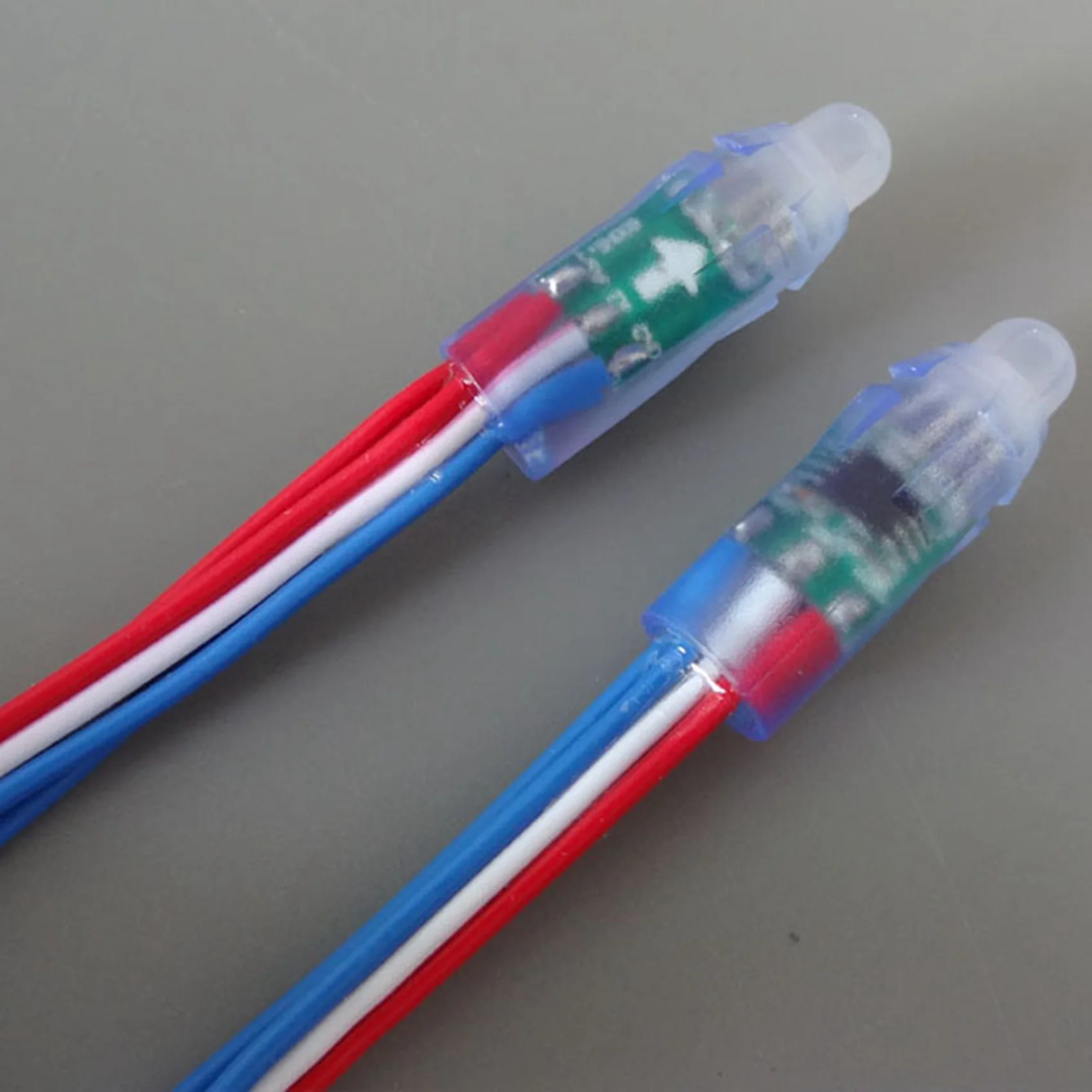 ETRT 300Pcs WS2811 LED Pixel Light String Advertising Pouring Waterproof Full Color Perforated Light 12Mm DC 5V