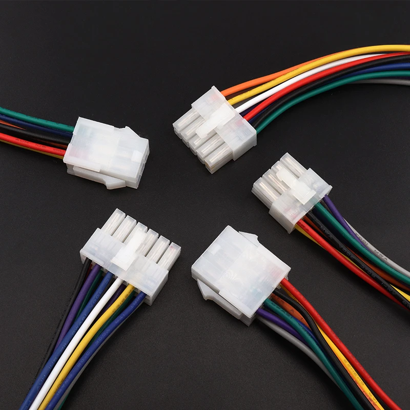 2/5/10Pcs/lot 30CM 5557 5559 2*2/3/4/5/6/8 PIN Connector Male Female Plug with Wire Cable 4.2MM PITCH 18AWG 2X2/2X3/2X4/2X5/2x6P