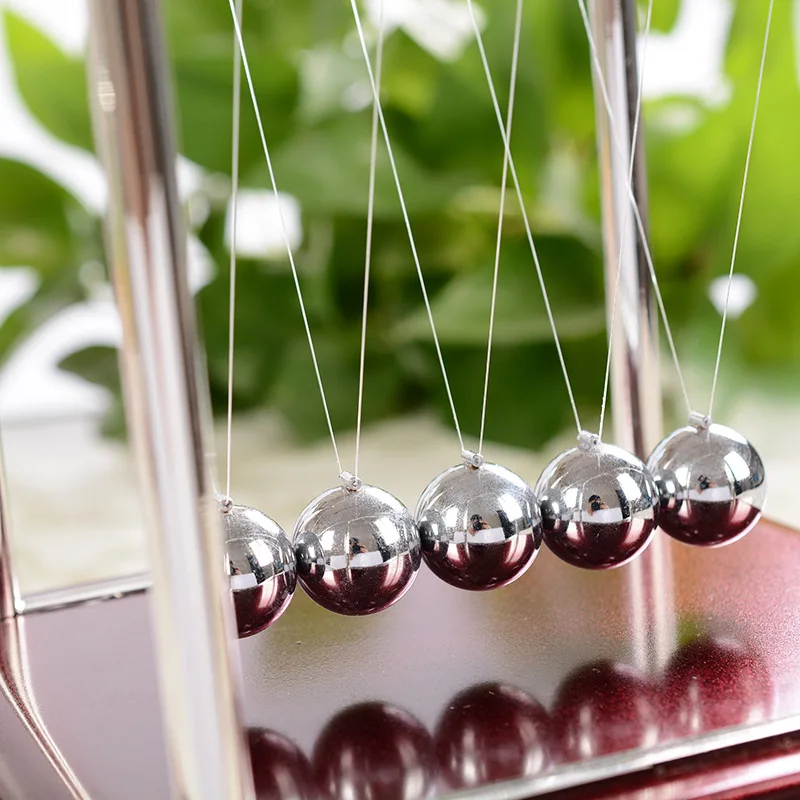 Newton Cradle Balance Steel Balls Perpetualmotionmachine School Teaching Supplies Science Desk Toy Gift Home Decor Antistress