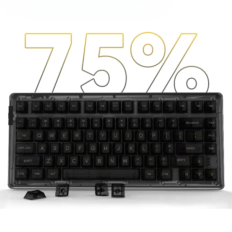 Dareu A81 Mechanical Keyboard Three Mode 75% Layout RGB Backlight Gasket Pbt Keycaps 81 Keys for Windows Gaming Keyboard