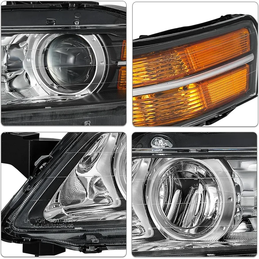 مجموعة مصابيح أمامية HID Xenon مصممة لقاعدة Acura TL 20072008 ونماذج الملاحة عالية الأداء من جانب السائق الأيسر