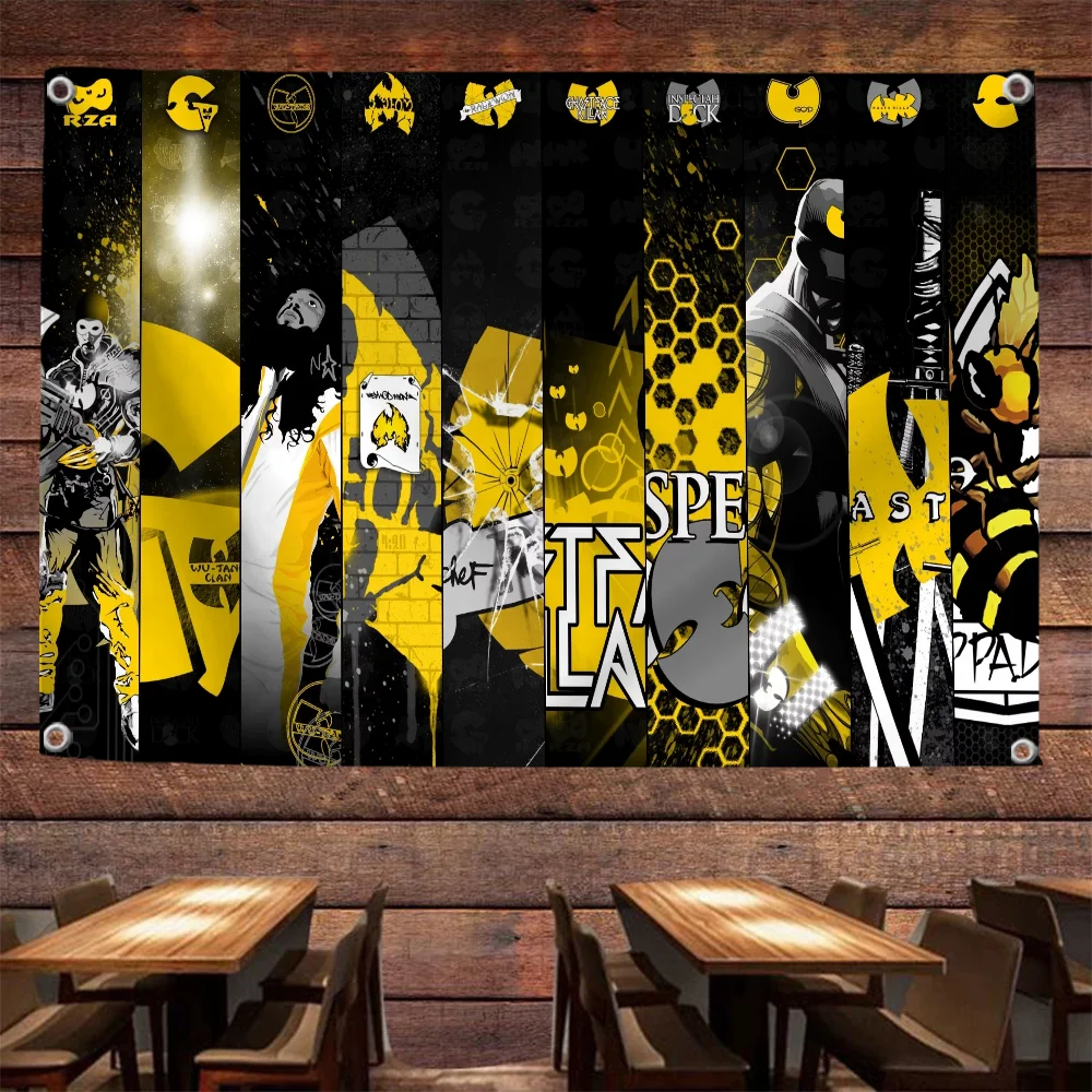 Workshop Flags and Banners Wu T-Tang Clan Home Decor Pride Flag to Hang Penetration Advertising Home & Garden Cute Room Decor