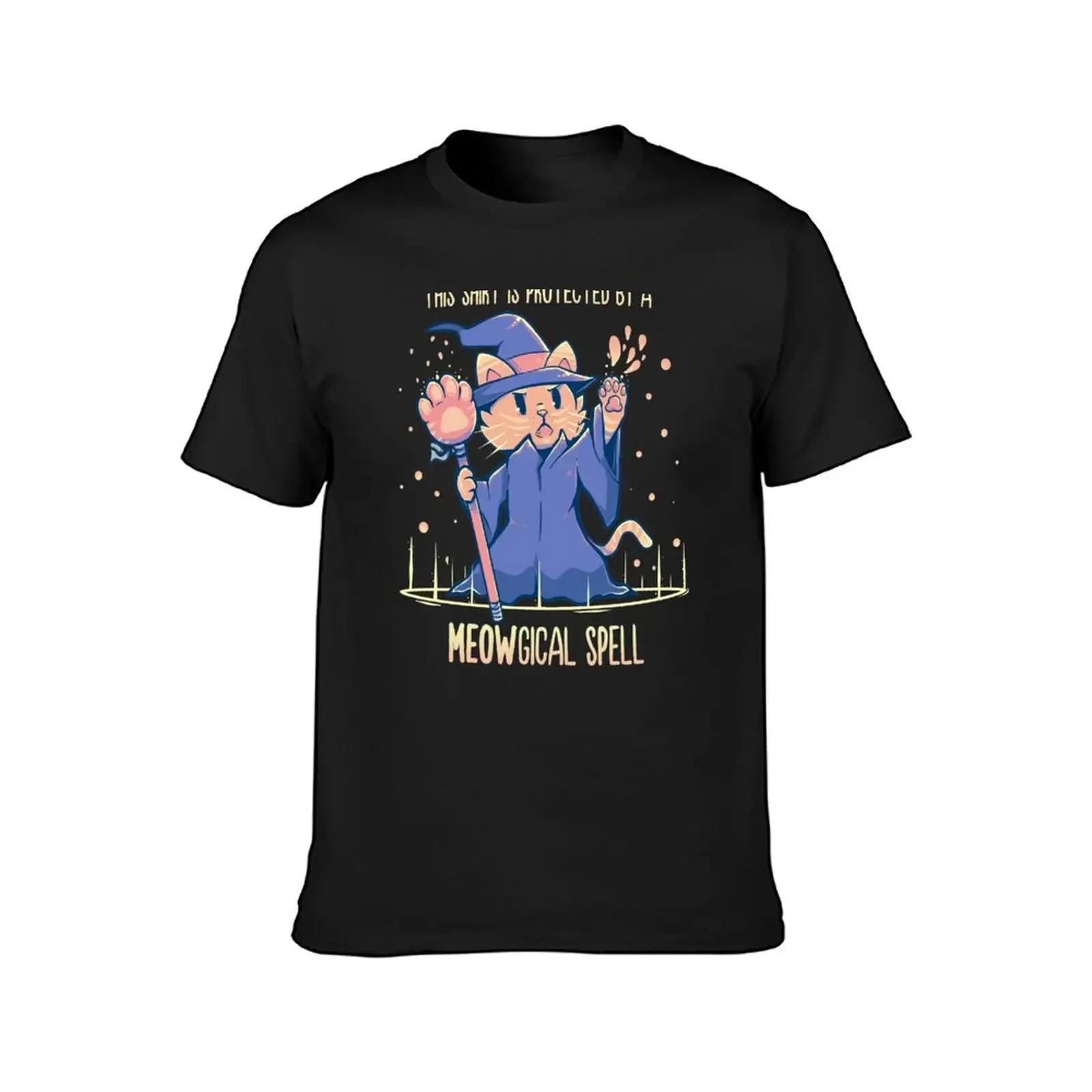 This Shirt is Protected by a Meowgical Spell T-Shirt T-shirts oversize oversized summer shirt mens graphic t-shirts pack