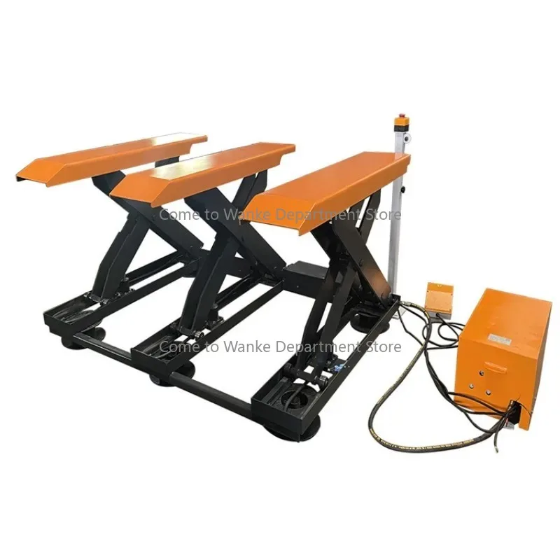 

Wood veneer panel integrated wall panel stacked three tons load-bearing no-digging lifting platform, automatic induction