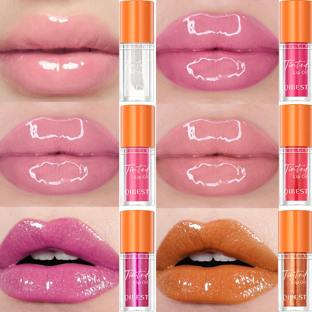 Shimmer Glitter Lip Gloss 8Colors Long Lasting Clear Lip Oil Moisturizing Waterproof Plumping Liquid Lipstick Korean Lips Makeup