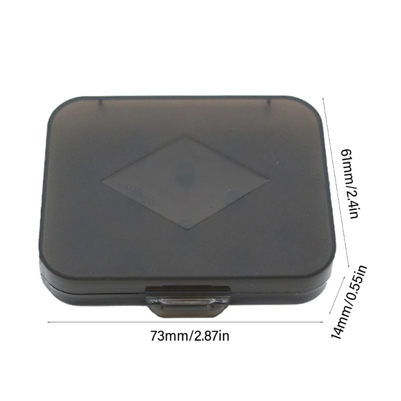 Hộp đựng Eartips Hộp đựng Earbud trong suốt, Hộp lưu trữ độ bền cho 6 cặp bảo vệ Eartips, nhỏ và động