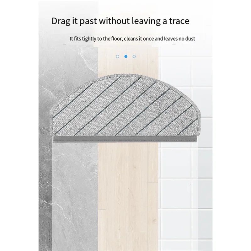 A66T-Ecovacs X1/N20/T10/T10 ターボロボット掃除機アクセサリーモップパッド用交換モップクロス