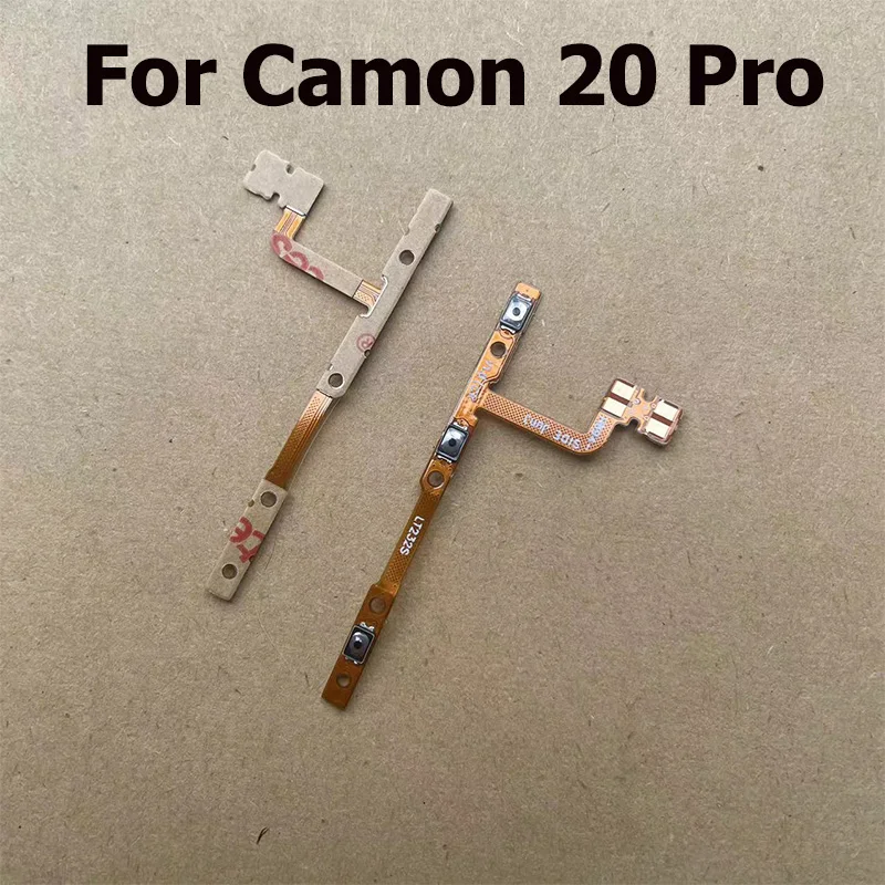 For Tecno Camon 20 Pro CK6n CK6n CK7n Mute Switch Power Key Ribbon Repair Part Power ON OFF Volume Button Flex Cable