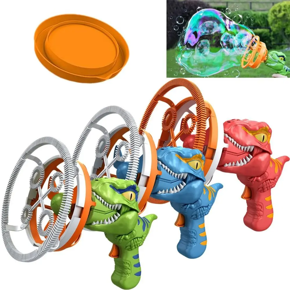 ABS Fan Dinosaur Bubble Machine Bubble Dinosaur Outdoor Toys Handheld Electric Dinosaur Bubble Machine Bubbles in Bubble