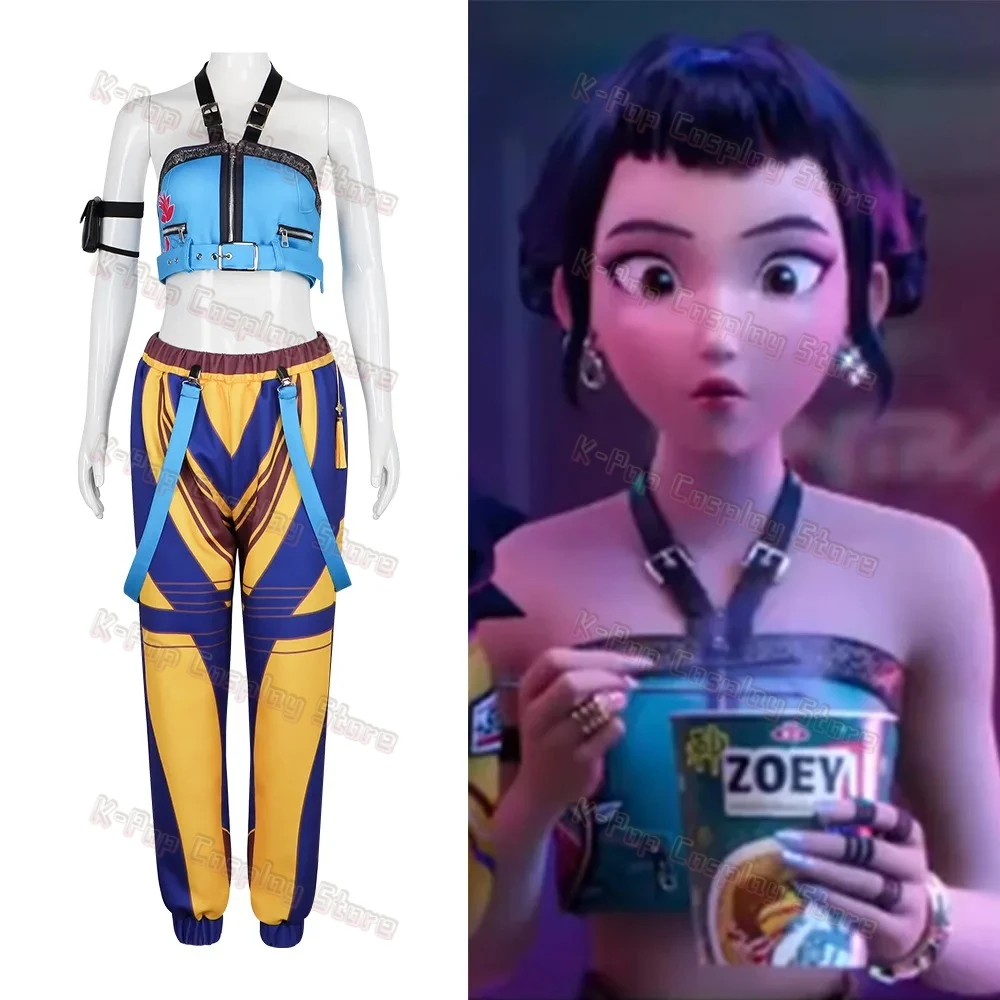 2025 กลุ่มสาวKPOP Devil Huntersคอสเพลย์ชุดM Mira Zoey Rumiสีสันชุดสําหรับปาร์ตี้ฮาโลวีนชุดผู้หญิงเซ็กซี่