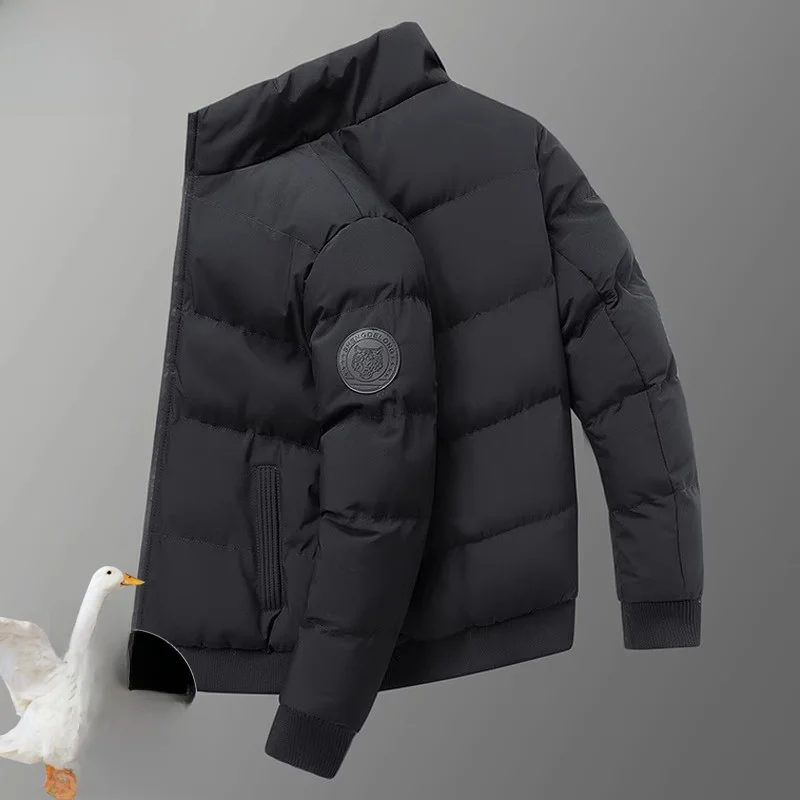 

Мужская дышащая хлопковая куртка с воротником-стойкой, ветрозащитная теплая верхняя одежда Faion Urban Busin, повседневная длинная свевая молния